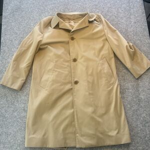 Vintage Aquascutum Travelo Trench Coat With Wool Lining Beige Size 44R